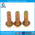 Color Zinc Plated Serrated Hex Flange Bolt